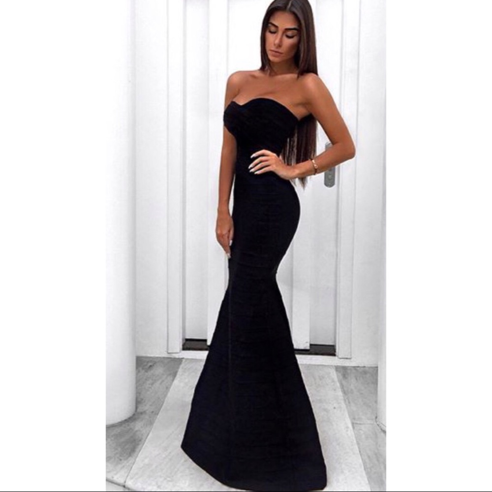 Black bandage dress